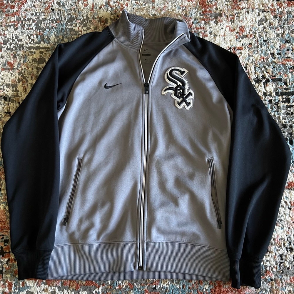 Nike Chicago White Sox Gray Full-Zip Jacket